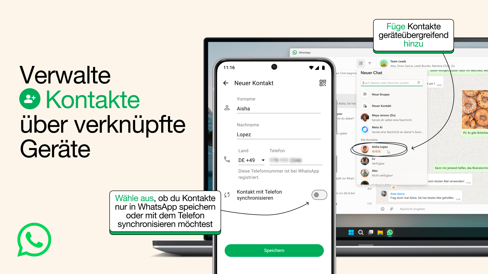 Die WhatsApp-Entwickler zeigen die neue Funktion in einer Infografik.