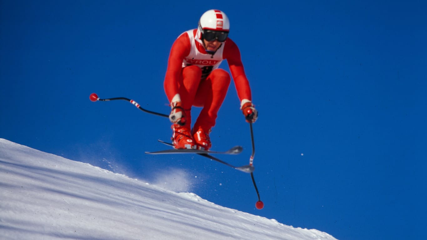 Franz Klammer: Er gewann fünfmal den Abfahrts-Weltcup.