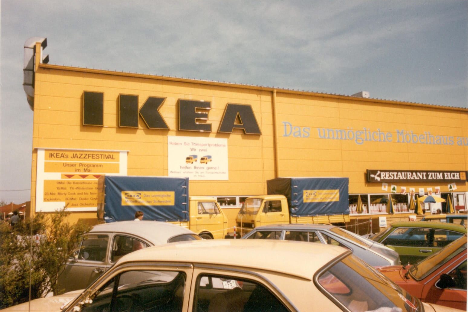 Das erste Einrichtungshaus in Deutschland: Ikea startete 1974 in München-Eching.