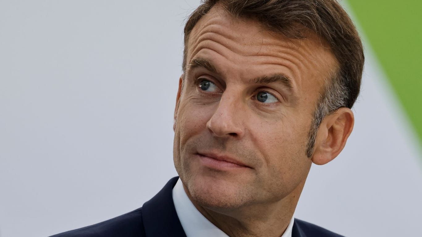 Emmanuel Macron: Er fordert eine politische Lösung.