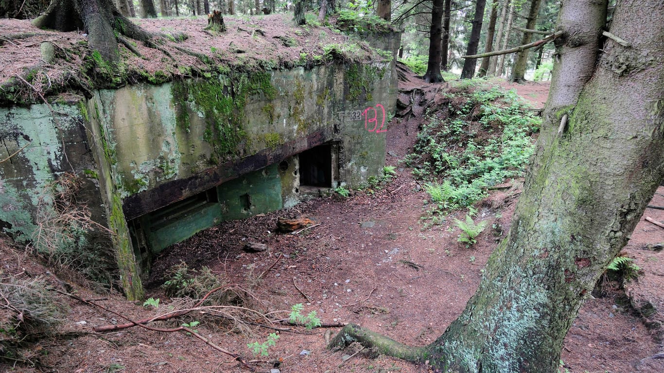 Alter Bunker im Hürtgenwald: Dort tobte eine der schlimmsten Schlachten an der Westfront des Zweiten Weltkriegs.