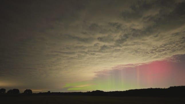 Rare northern lights dazzle Lower Saxony night sky