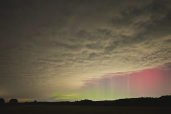 Über Harpstedt im Landkreis Oldenburg waren Polarlichter in der vergangenen Nacht besonders gut zu erkennen.