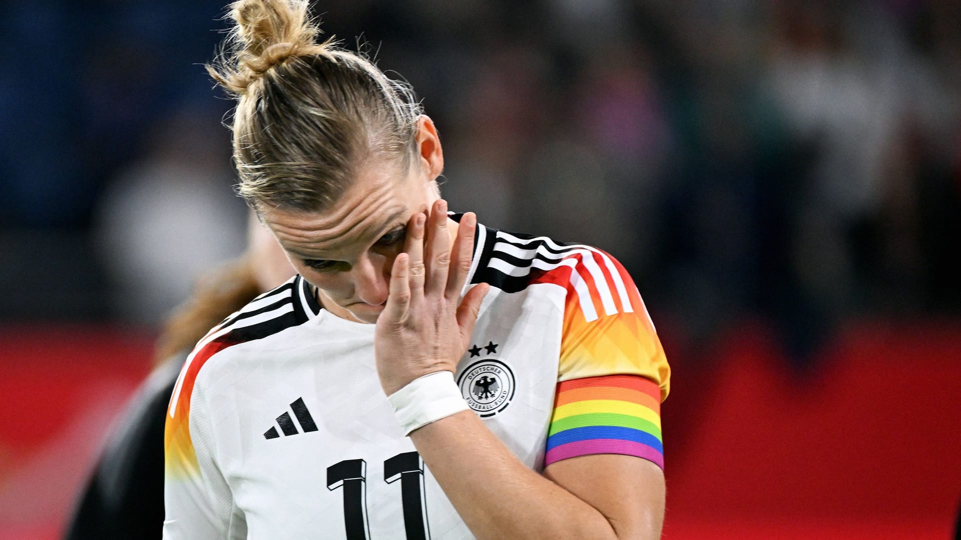 Alexandra Popp: Die langjährige Nationalstürmerin spielte am Montag letztmals im DFB-Trikot.