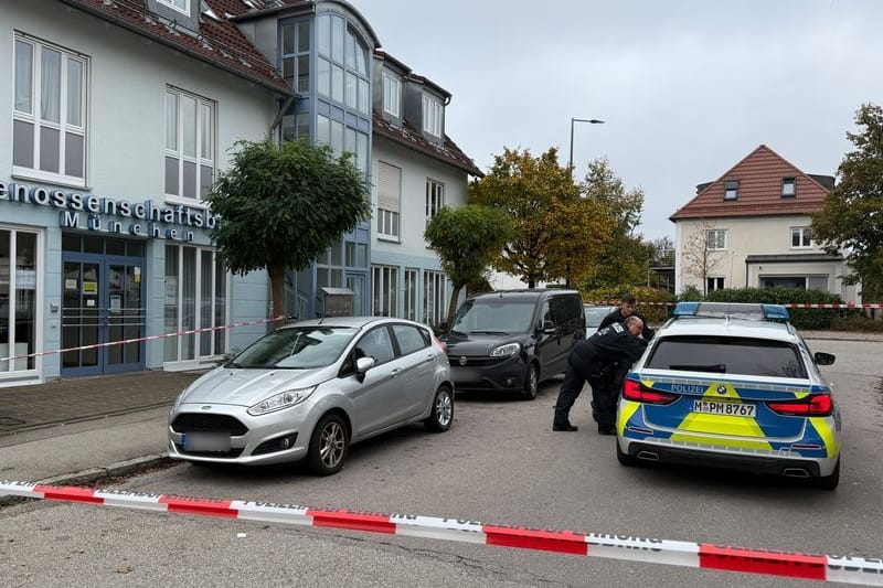 Polizeieinsatz in München: Dort wurde eine Bank überfallen.