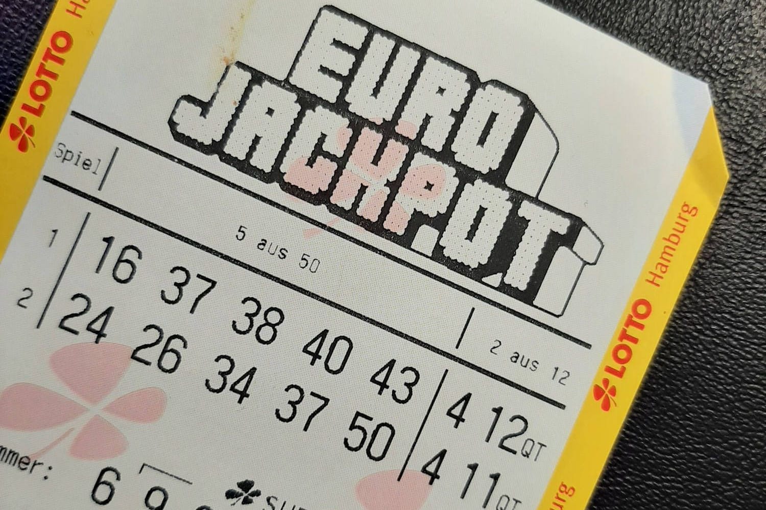 Ein Eurojackpot-Spielschein. (Symbolfoto)