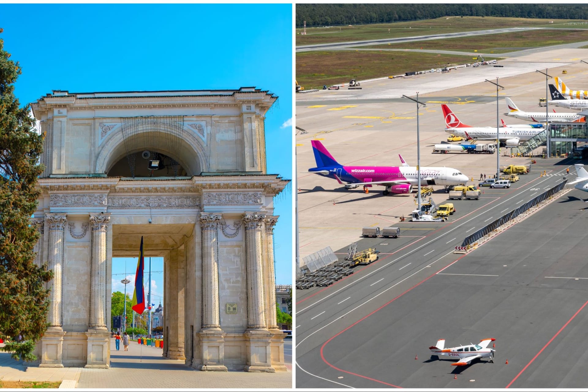 Der Triumphbogen gilt als Sehenswürdigkeit in der Stadt in Osteuropa (Archivbilder): Wizz Air fliegt sie bald ab Nürnberg an.