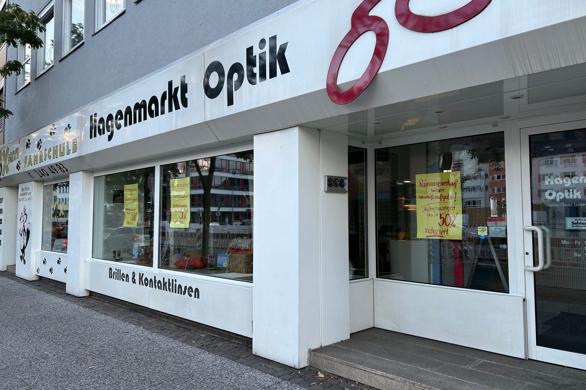 Hagenmarkt Optik in der Braunschweiger Innenstadt: Der Traditionsladen schließt.