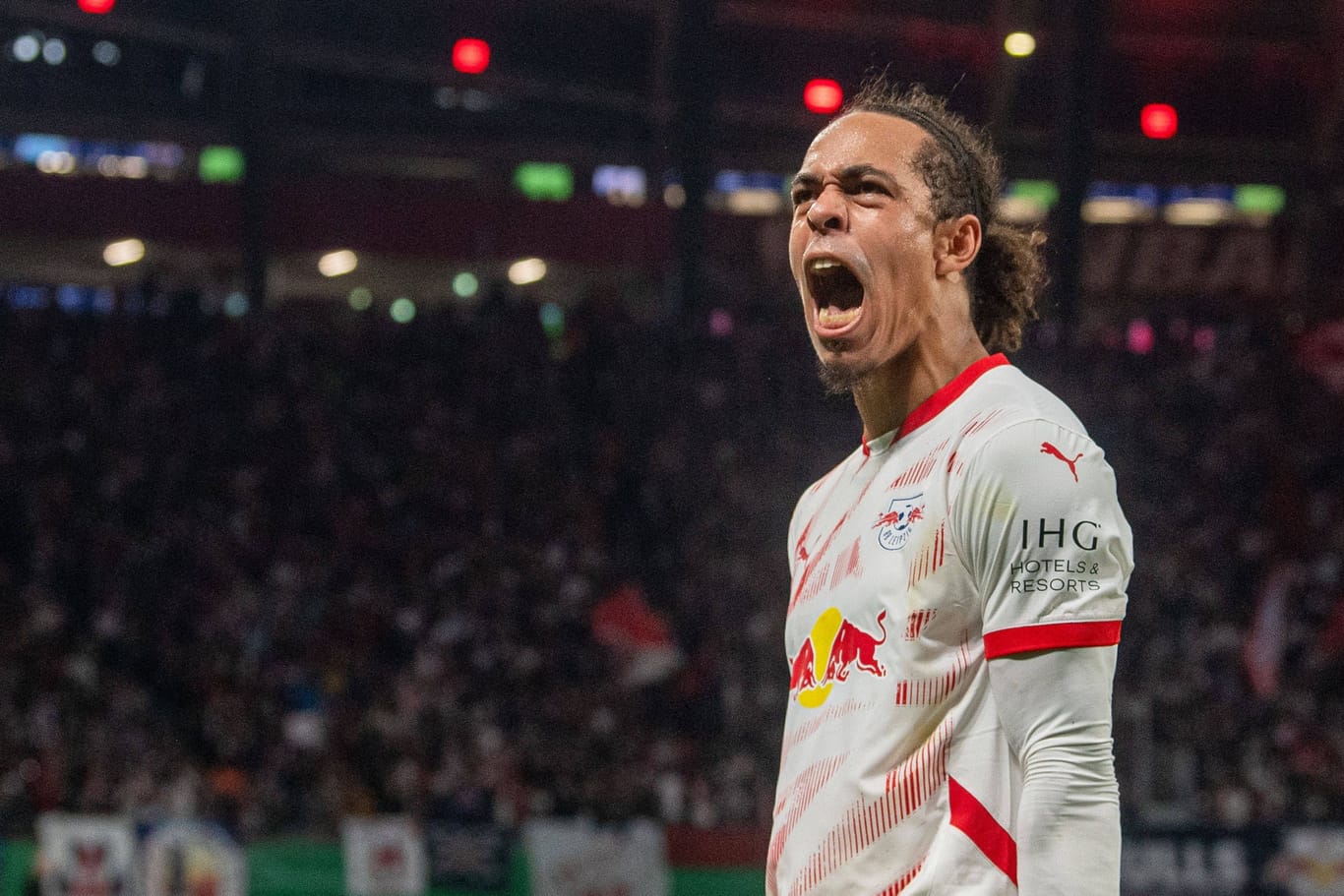 Yussuf Poulsen: Er hat für Leipzig getroffen.