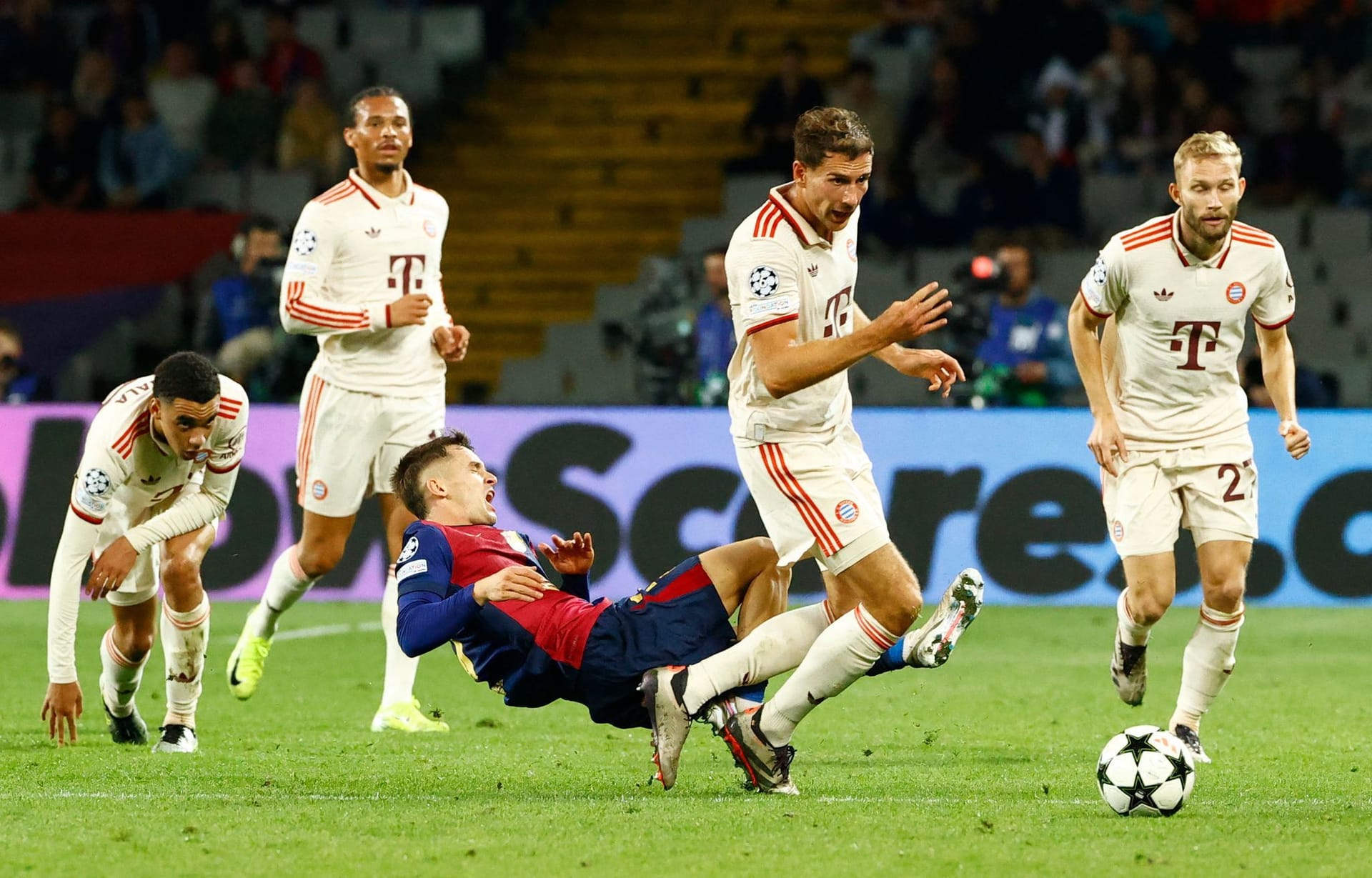 Leon Goretzka: Der Mittelfeldspieler des FC Bayern wurde in Barcelona schon in der 60. Minute eingewechselt.