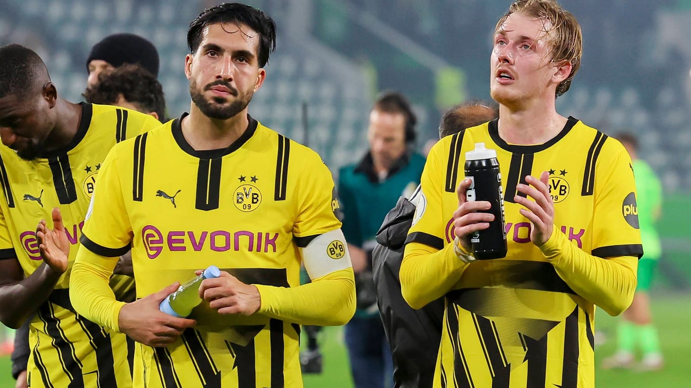 Emre Can (vorne links) hat aktuell keinen leichten Stand bei den BVB-Fans.