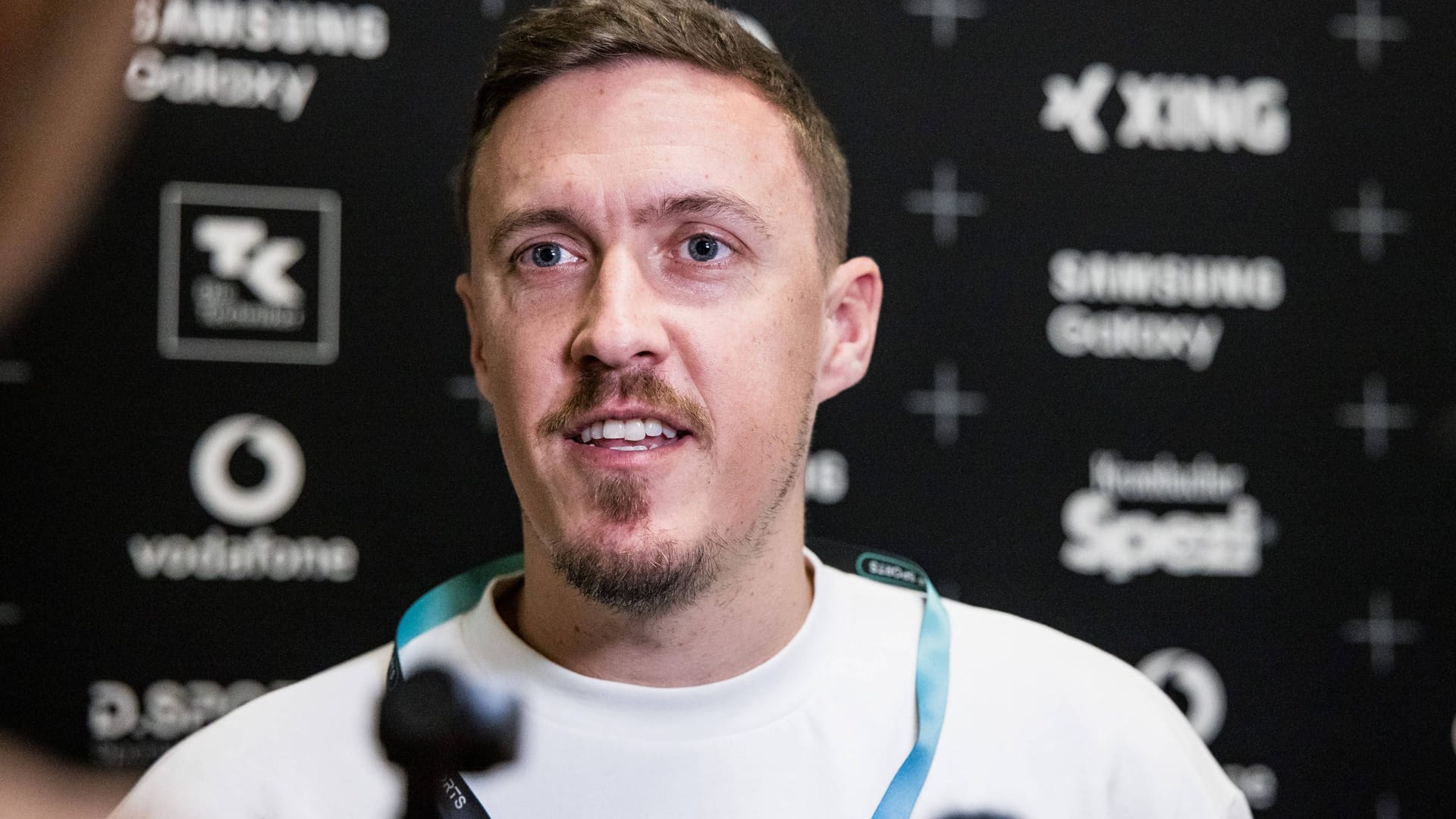 Max Kruse am Rande des Finales der Baller League in Düsseldorf (Archivbild).