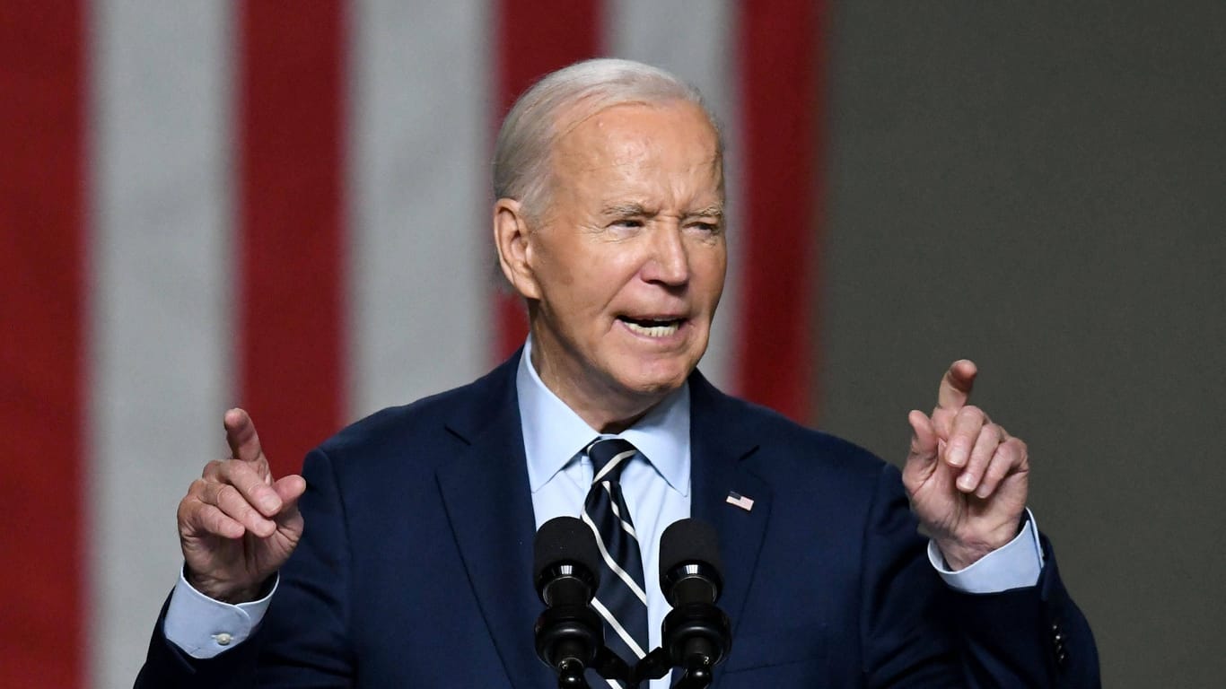 US-Präsident Joe Biden: Wegen des Hurrikan "Milton" sagt Biden seine Reise zum geplanten Ukraine-Gipfel in Ramstein ab.