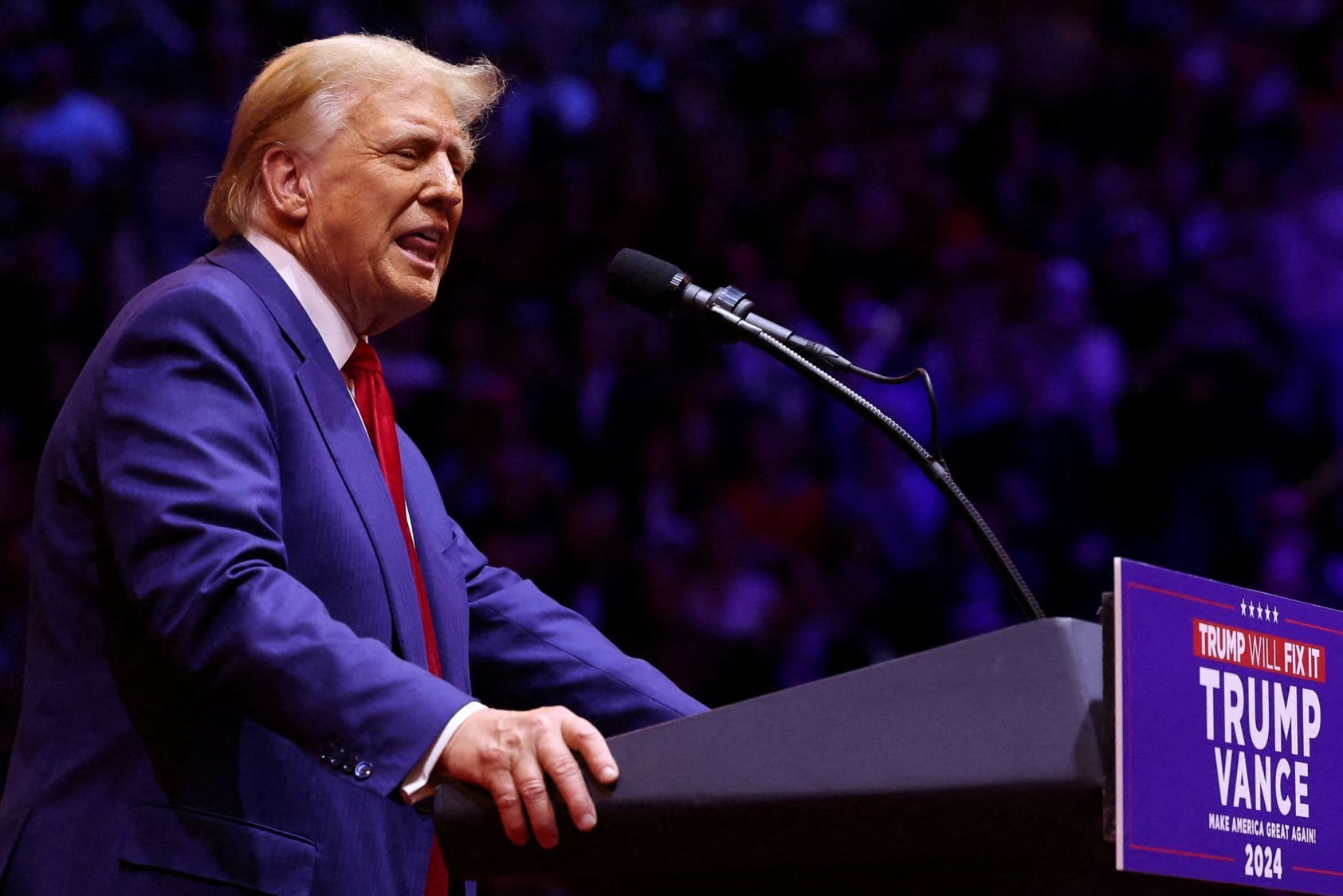 Donald Trump im Madison Square Garden.