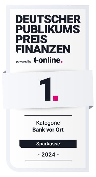 Testsiegel Finanzpreis 2024 Bank vor Ort