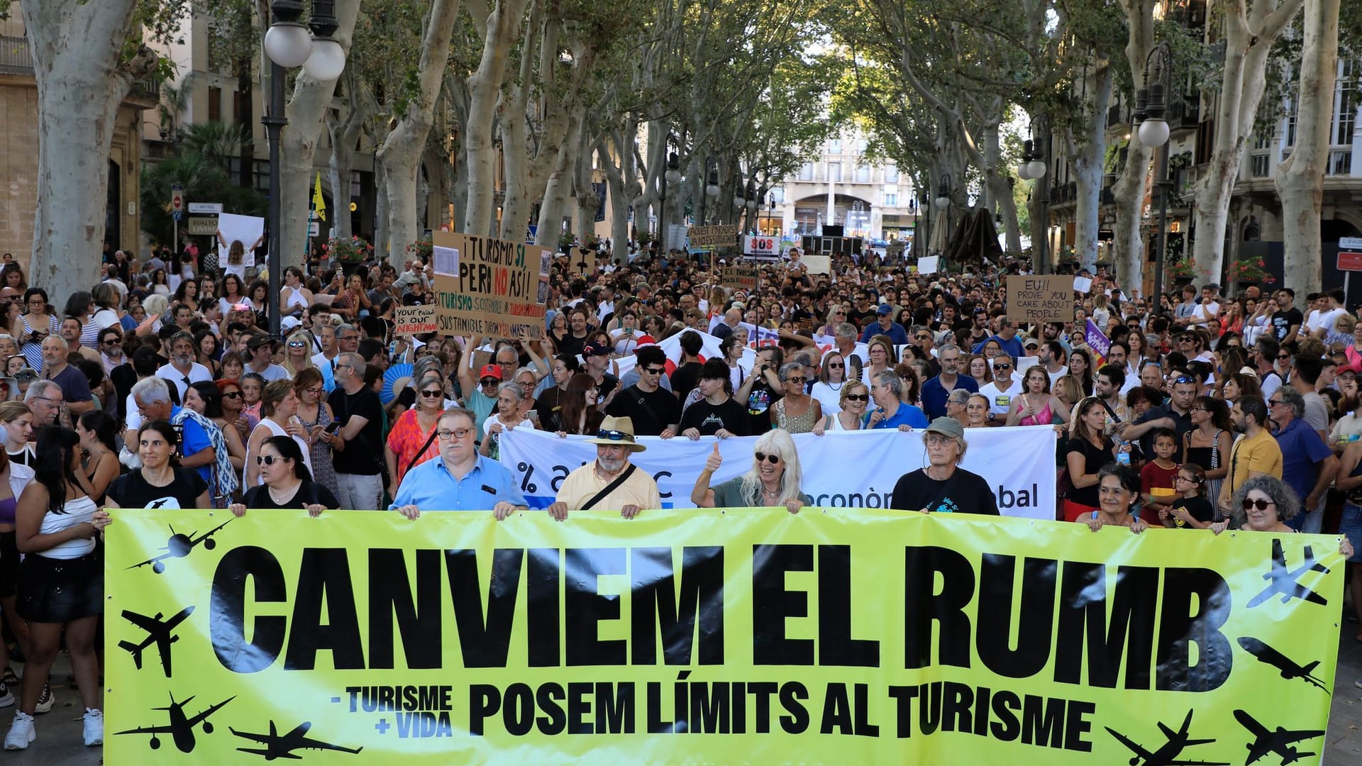 Demo gegen Massentourismus auf Mallorca