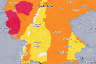 Starke Regenfälle und Sturm: Auch am Donnerstagvormittag gelten noch in Teilen Deutschlands Unwetterwarnungen.