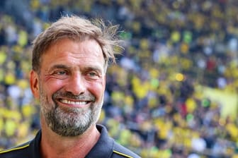 Klopp beim Abschiedsspiel für ehemalige Profis von Borussia Dortmund im Sommer 2024.