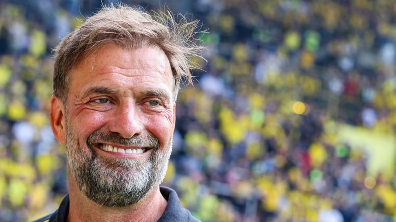 Klopp beim Abschiedsspiel für ehemalige Profis von Borussia Dortmund im Sommer 2024.