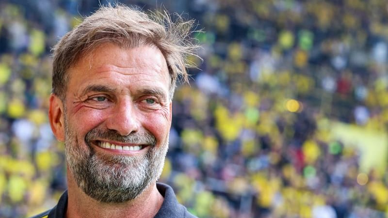 Klopp beim Abschiedsspiel für ehemalige Profis von Borussia Dortmund im Sommer 2024.