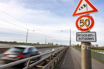 Düsseldorfer Südbrücke für Fahrzeuge über 7,5 Tonnen gesperrt