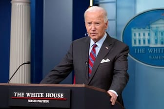 Joe Biden im Presseraum des Weißen Hauses (Archivbild): Nächste Woche kommt der US-Präsident nach Berlin.