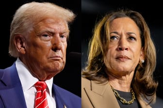 Donald Trump und Kamala Harris: Den Kampagnen der beiden Kandidaten steht jeweils eine große Menge Geld zur Verfügung.