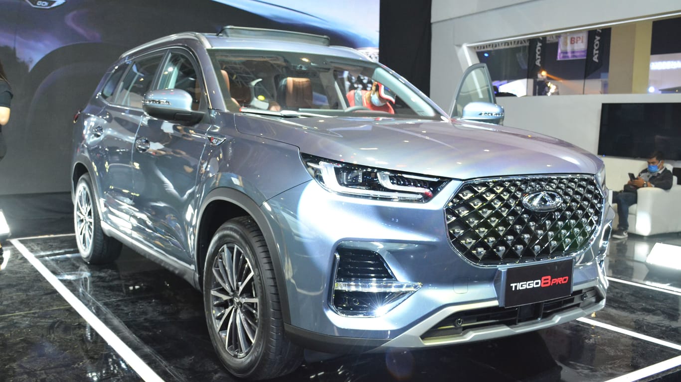 Chery tiggo 8 pro suv at Manila International Auto Show in Pasay, Philippines