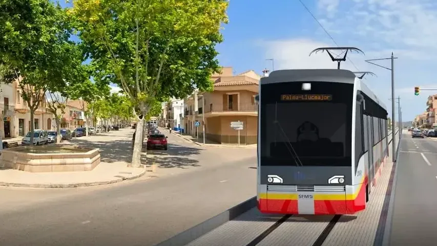 Darstellung der neuen Bahn: So könnte es künftig auf Mallorca aussehen.