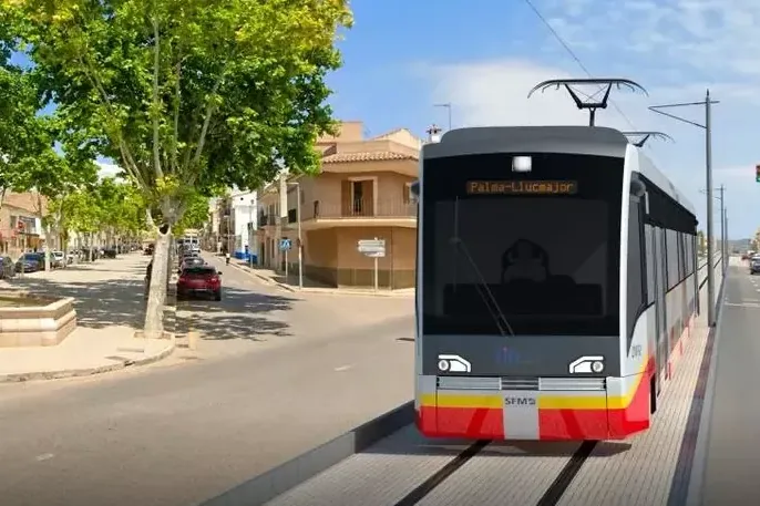 Darstellung der neuen Bahn: So könnte es künftig auf Mallorca aussehen.