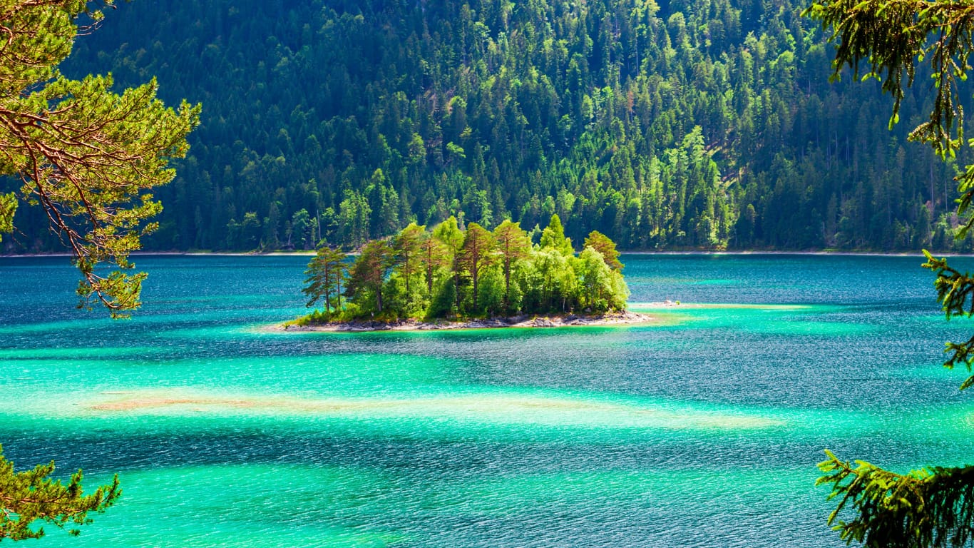 Der Eibsee nahe der österreichischen Grenze.