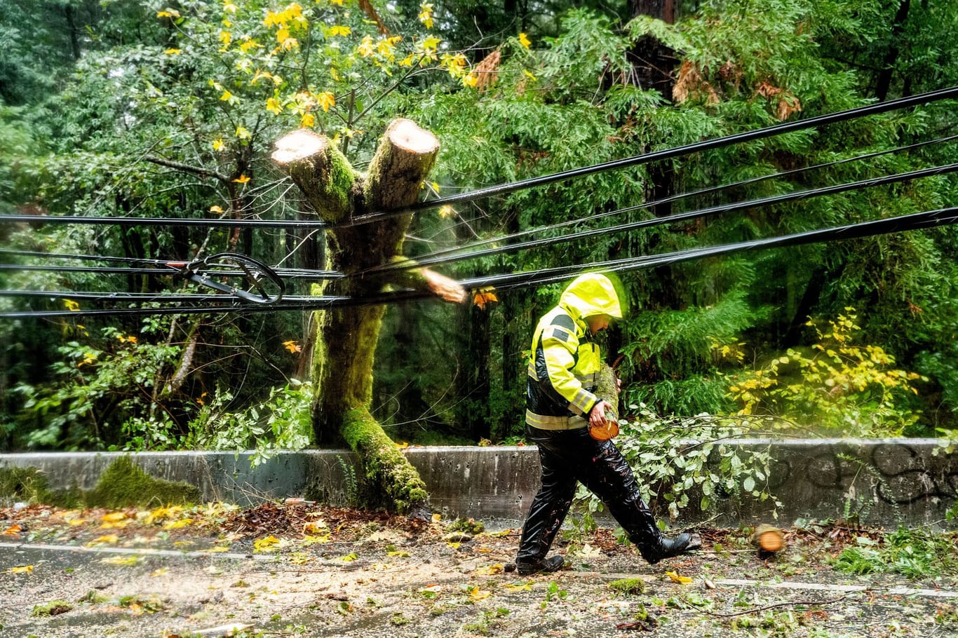 Stürme und Regen in Kalifornien