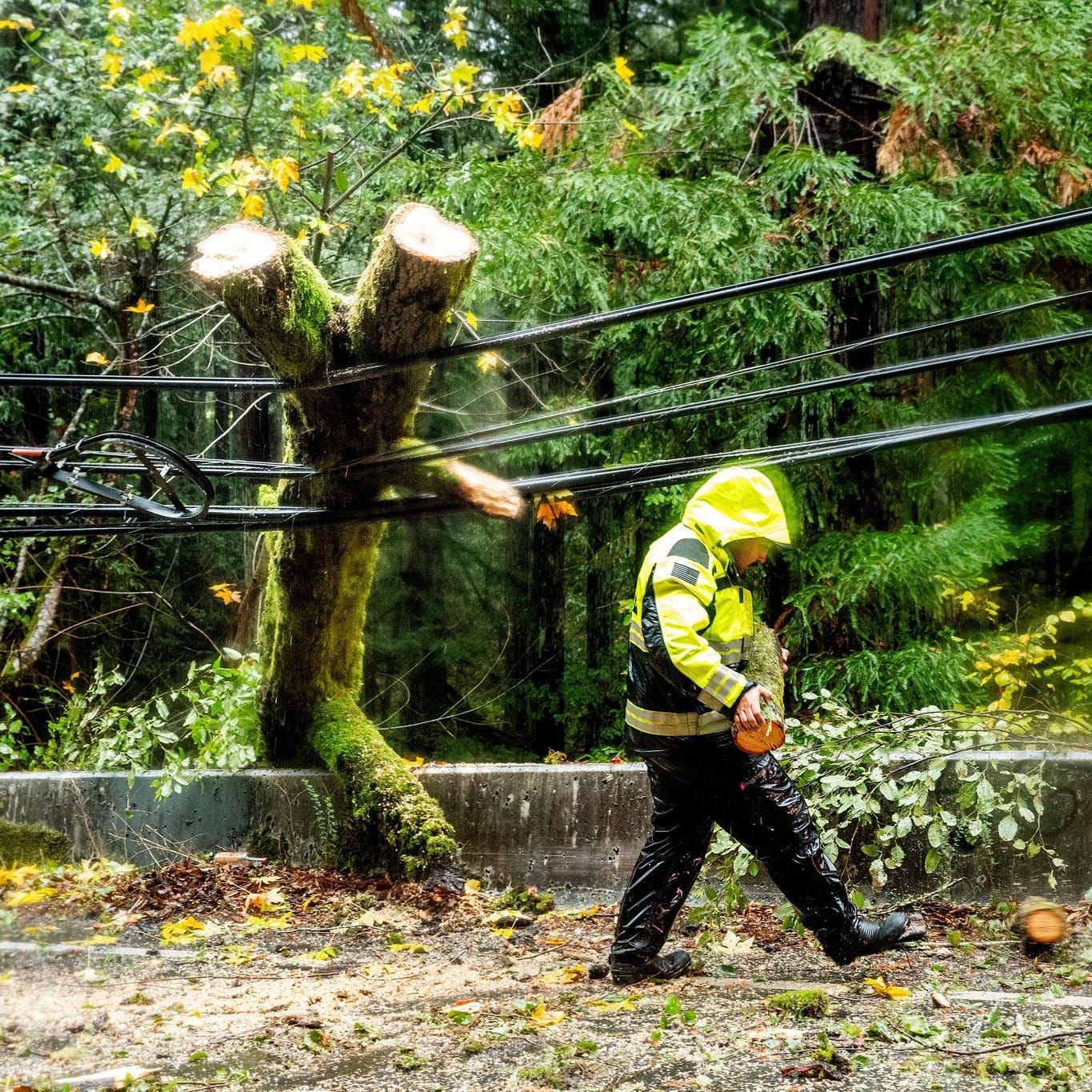 Stürme und Regen in Kalifornien