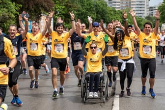 Teilnehmer beim Wings for Life World Run 2024 in München (Archivbild): Das Laufevent findet seit 2014 jährlich statt.