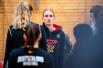 Training des deutschen Basketball-Nationalteams