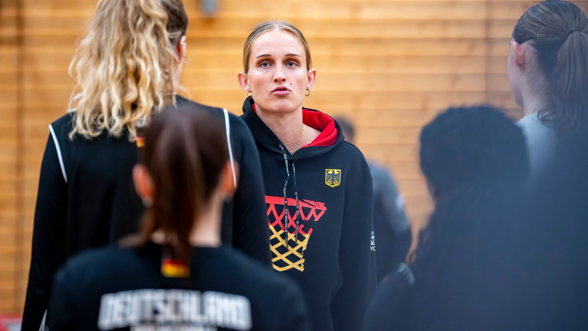 Training des deutschen Basketball-Nationalteams