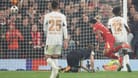 Unhaltbar: Liverpools Luis Diáz trifft gegen Bayer Leverkusen.