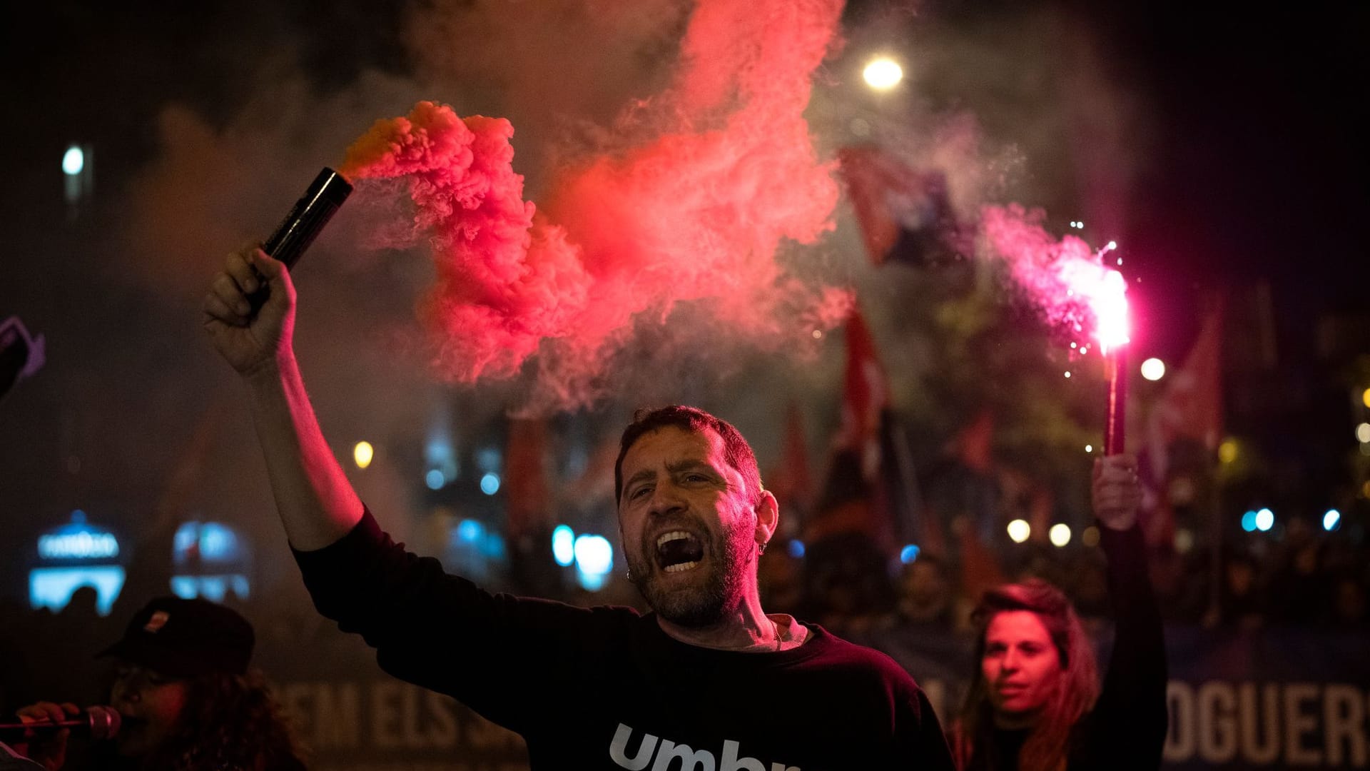 Protest gegen hohe Mieten in Barcelona