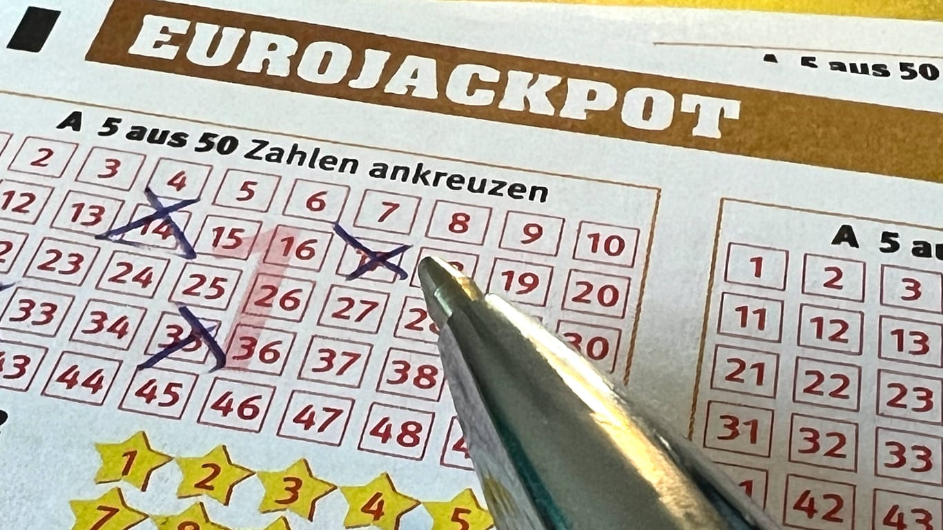 Ein Tippschein von Eurojackpot: Es ist bereits der zweite Gewinner aus Hamburg-Wandsbek innerhalb weniger Wochen.