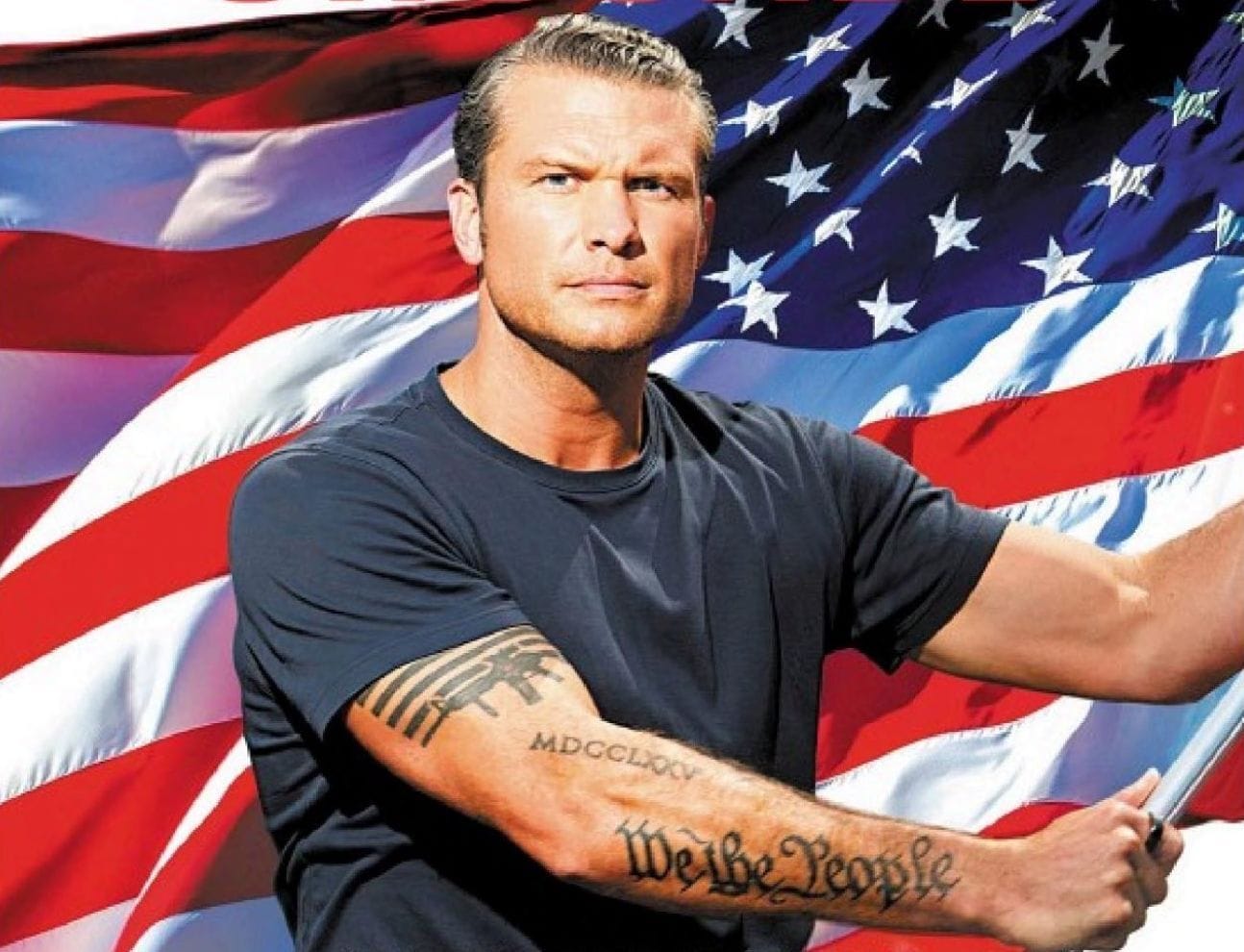 Der designierte Verteidigungsminister Pete Hegseth inszeniert sich als amerikanischer Patriot.