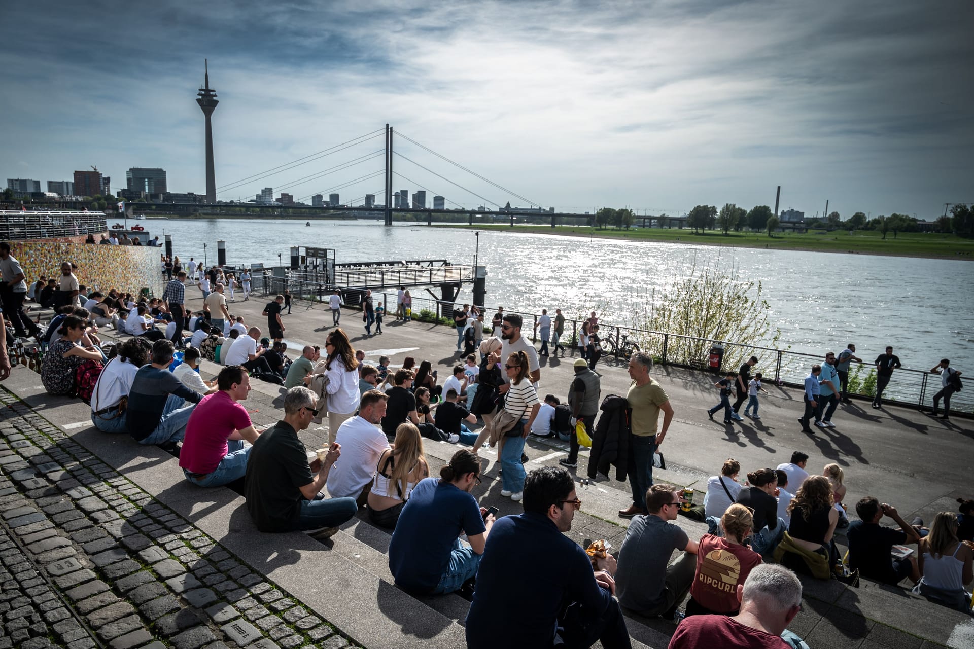 Sommerliche Temperaturen in Düsseldorf