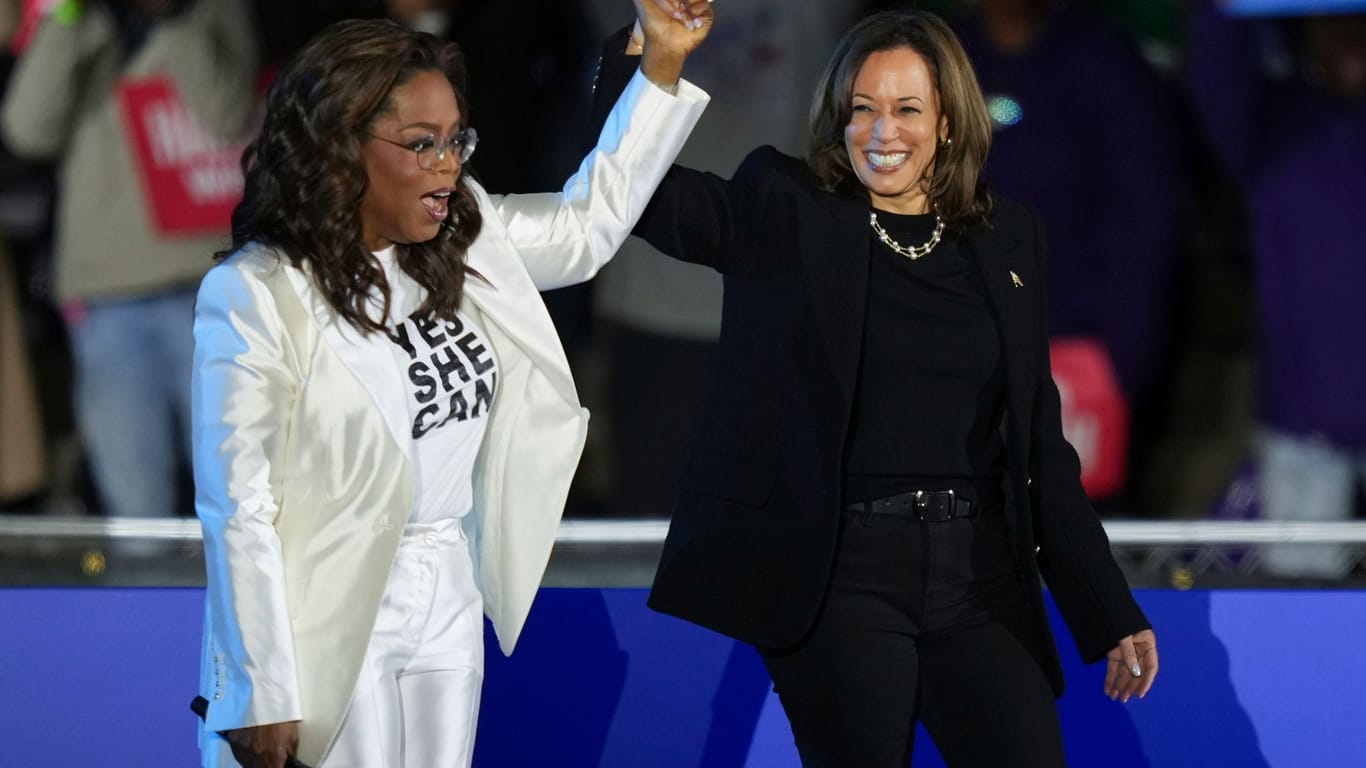 Oprah Winfrey und Kamala Harris