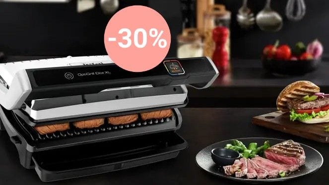 Holen Sie sich jetzt den OptiGrill Elite XL von Tefal bei Amazon für weniger als 200 Euro. (Symbolbild)