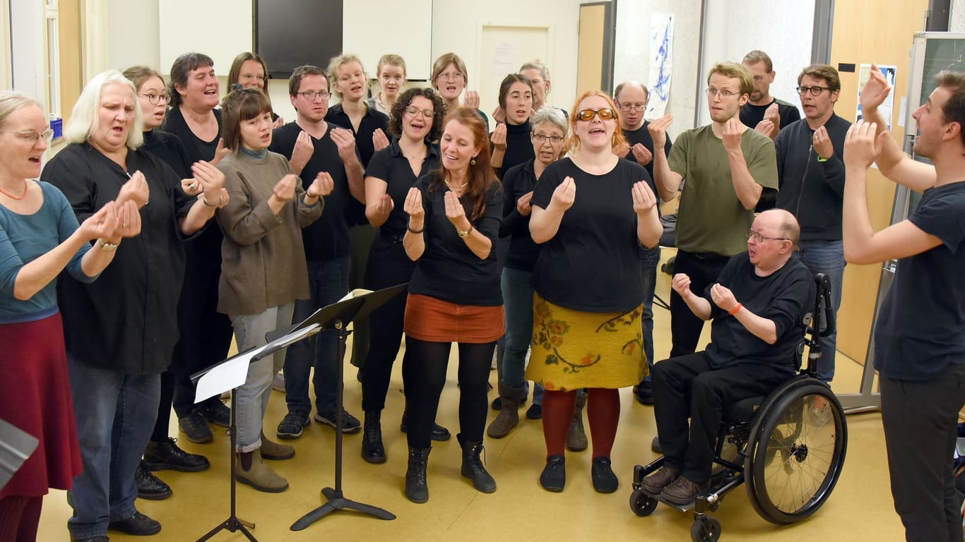 Gebärdensprache beim Weihnachtsoratorium