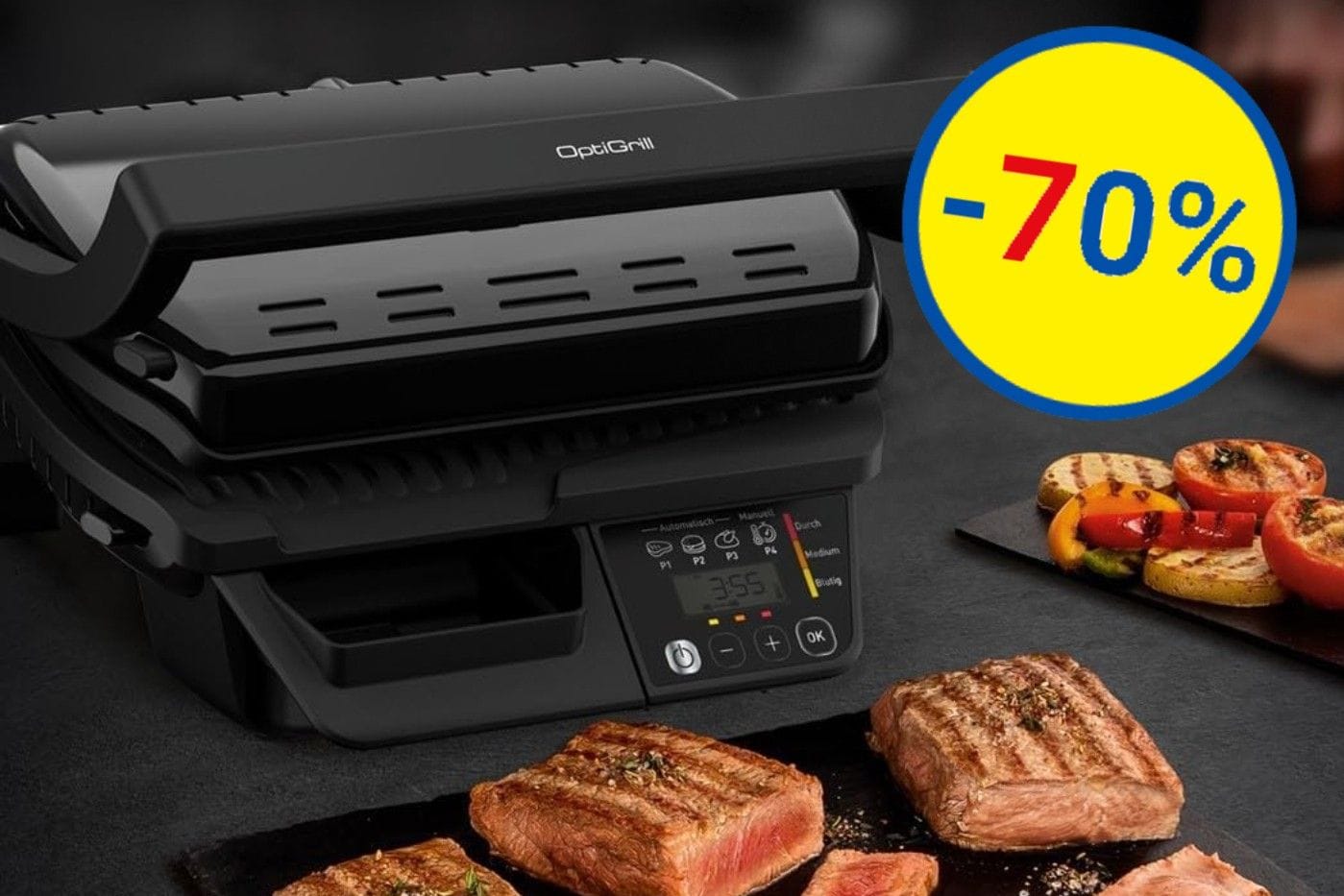 Black Week Deals bei Lidl: Sichern Sie sich unter anderem den beliebten Tefal-Optigrill zum Rekord-Tiefpreis.