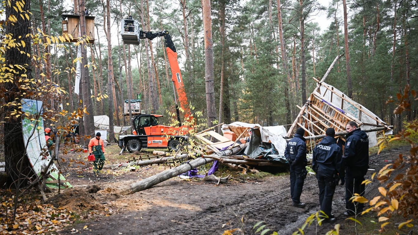 Räumung Tesla-Protestcamp in Grünheide