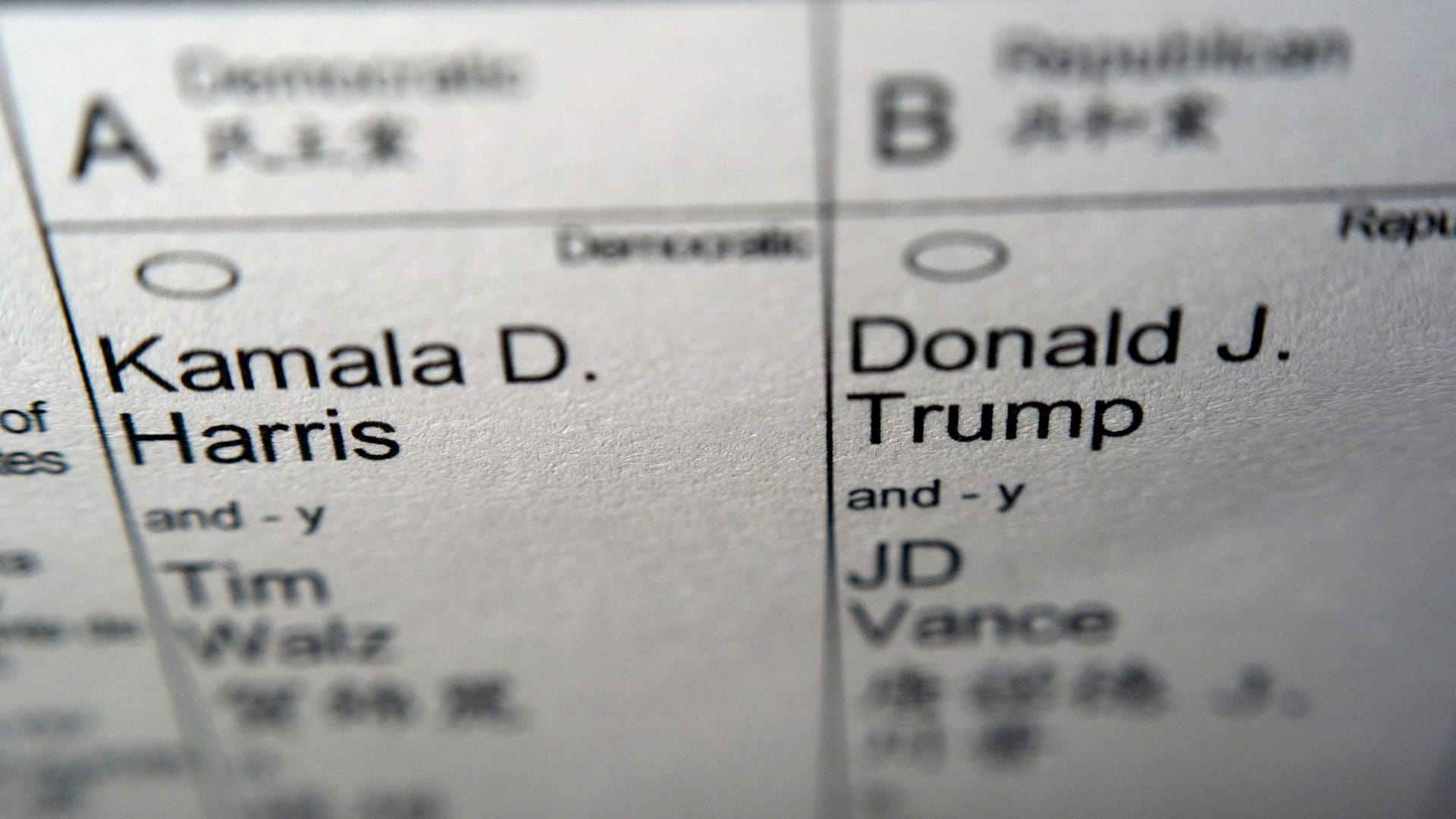 Vor den US-Wahlen - Wahlzettel für die Briefwahl