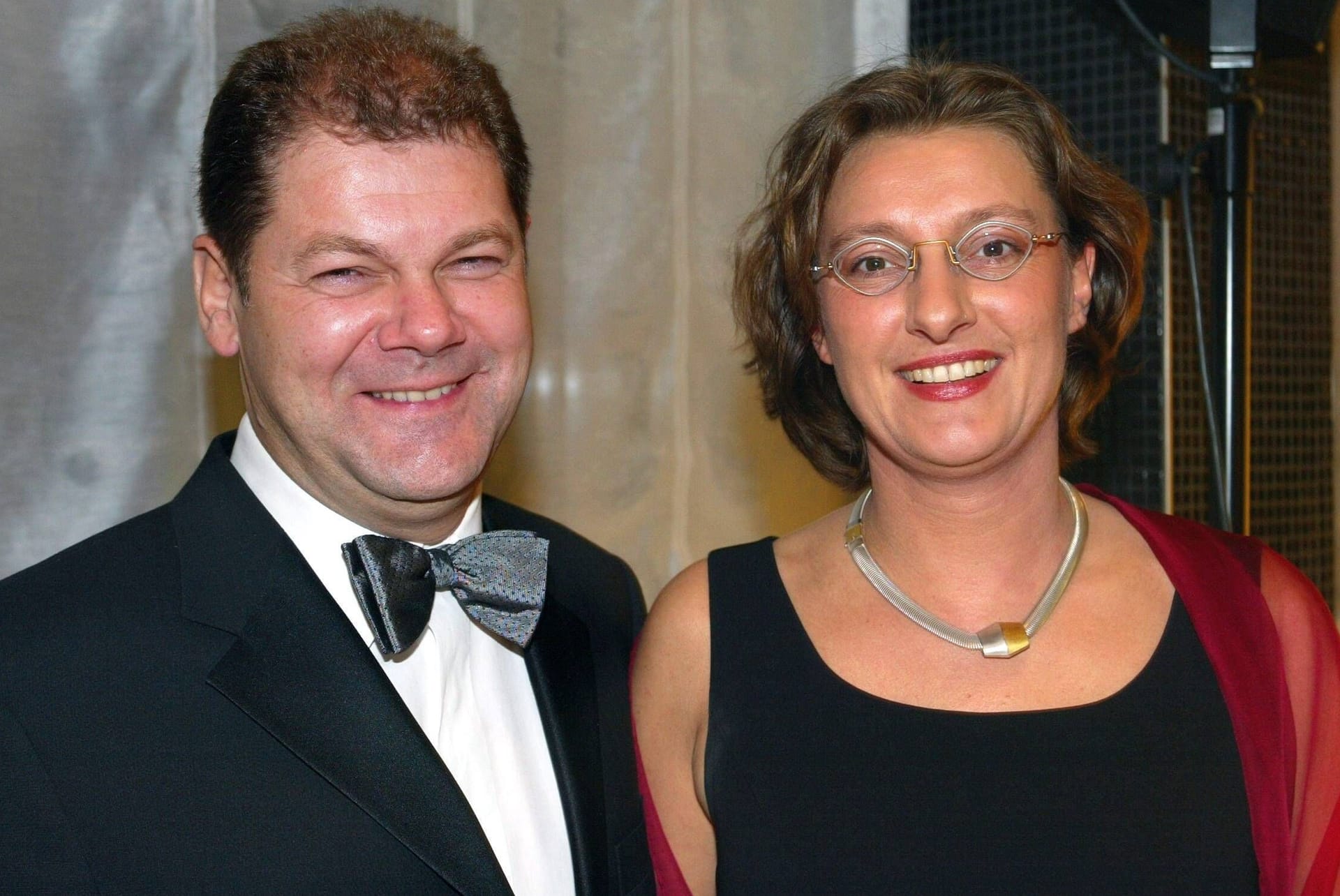 Bundespresseball 2002: Olaf Scholz mit Ehefrau Britta Ernst