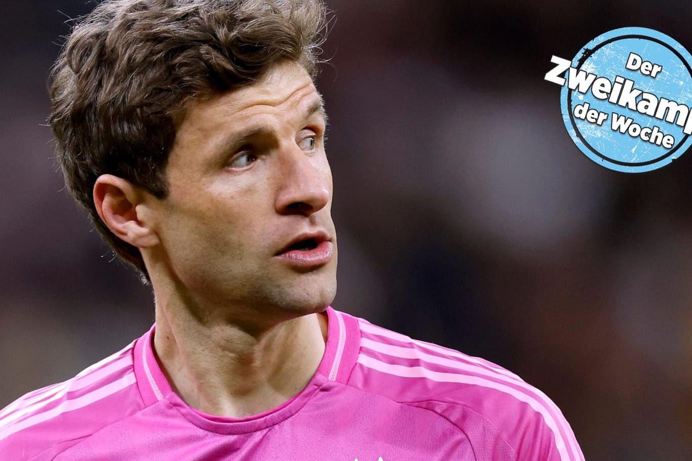 Nach 131 Länderspielen hat Thomas Müller Schluss gemacht in der Nationalmannschaft. Bei der EM im eigenen Land durfte er noch mal mitspielen, unter anderem in Pink.