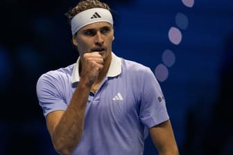 Deutschlands Alexander Zverev reagiert.